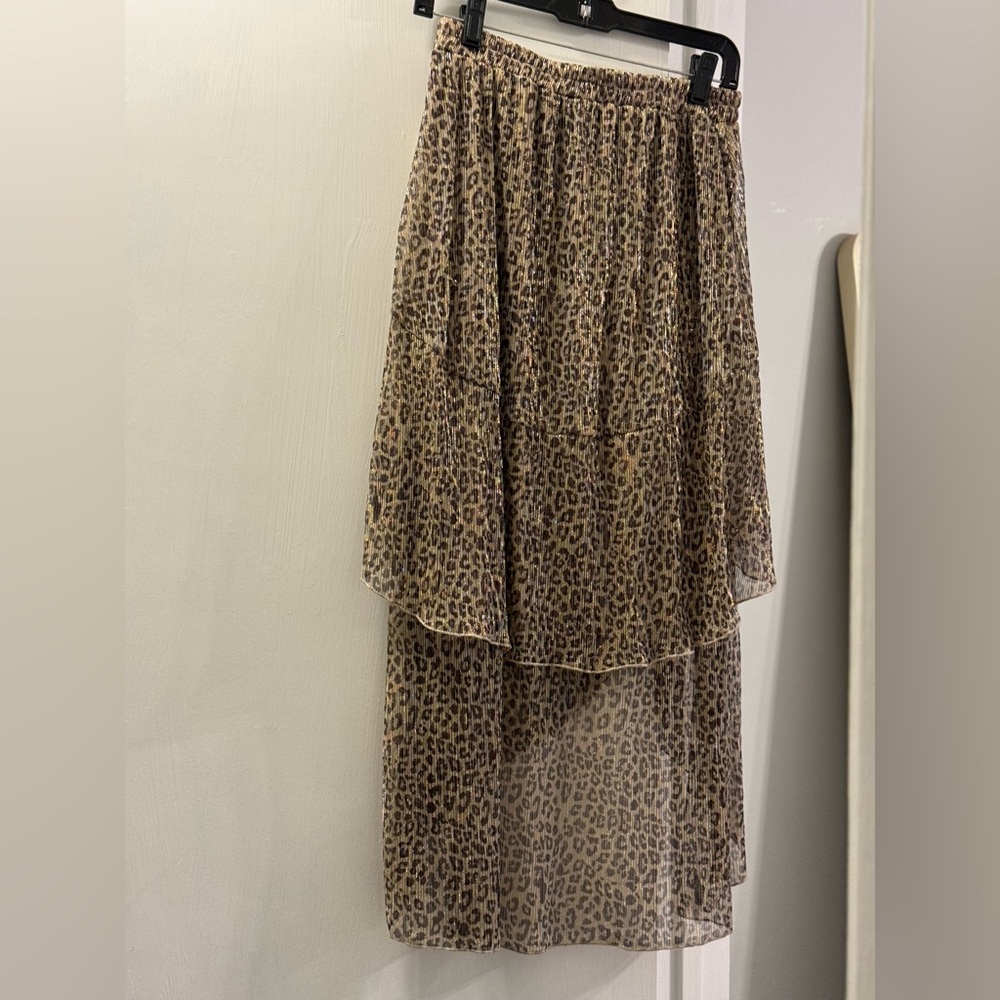 Reba leopard print skirt